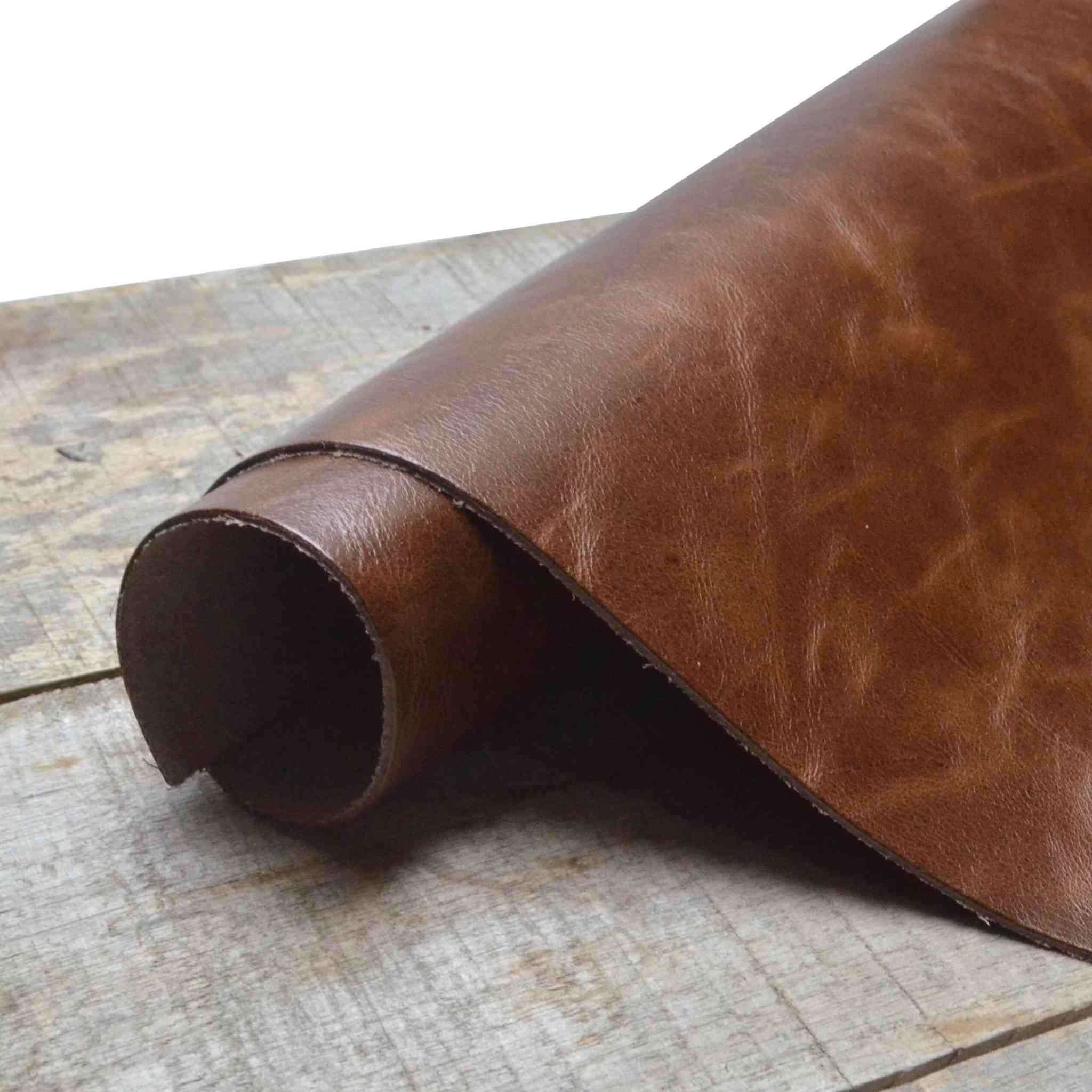 An excellent quality eco-tannage cowhide leather in vintage brown . This leather is very durable and has a soft feel. Sold in A3, ideal for making pouches, zipped travel bags, wallets etc.