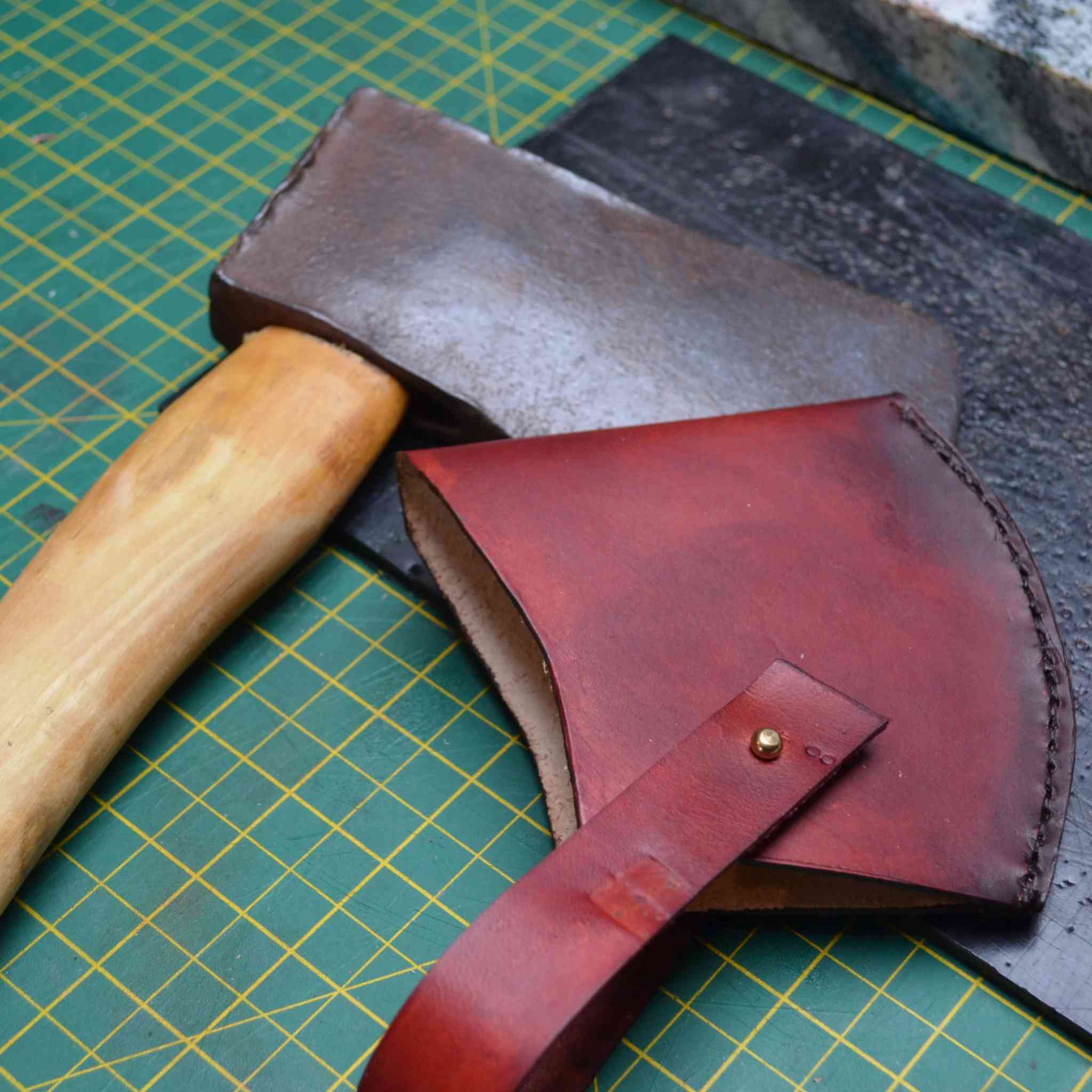 Leather Axe Cover/Sheath Starter Kit from Identity Leathercraft