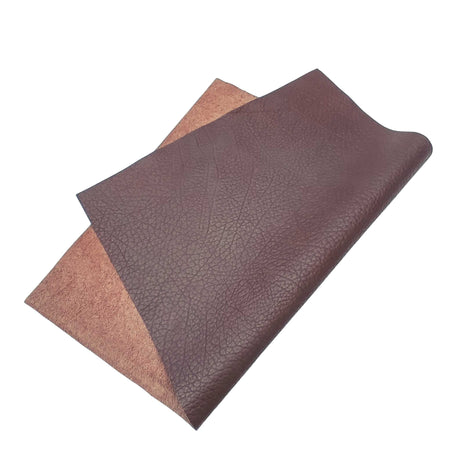 Lightweight Cowhide Leather with Embossed Grain 0.6-0.8mm ideal for craft sewing projects