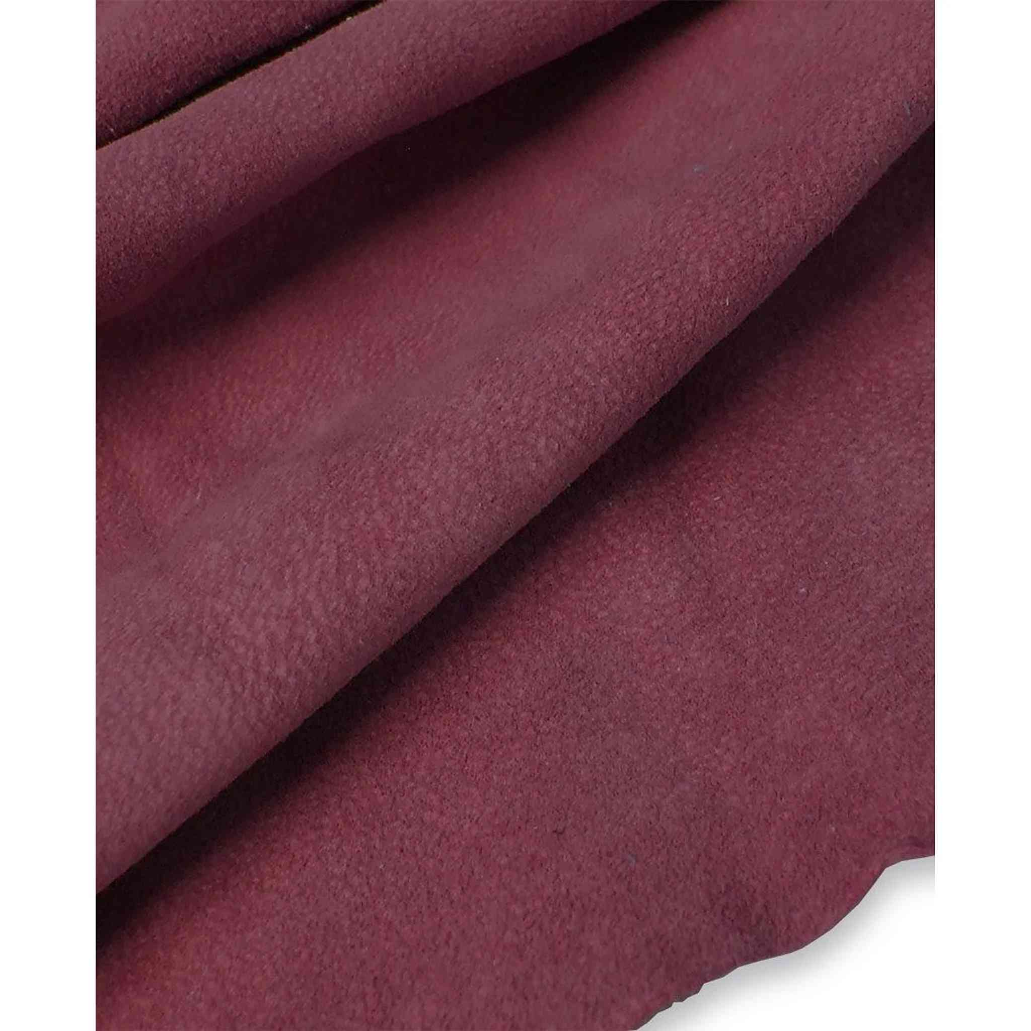 Burgundy Lightweight Pig Suede from Identity Leathercraft