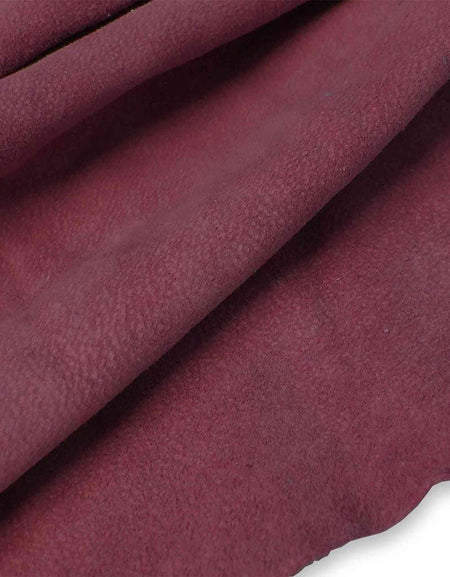Burgundy Lightweight Pig Suede from Identity Leathercraft