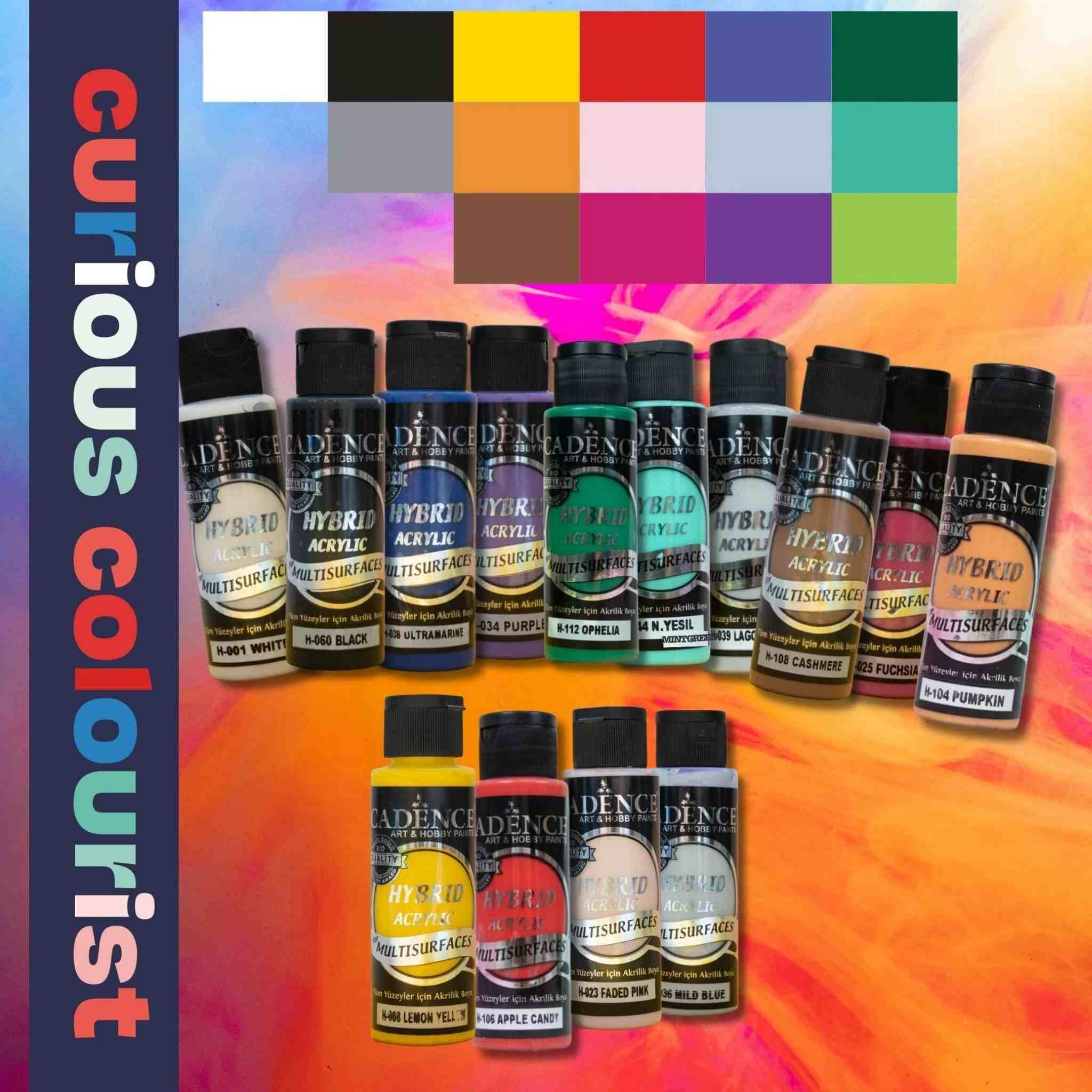 Cadence leather paints - choose a wide range of colour to paint your leather boots, bags and more - see our project and YouTube for more information