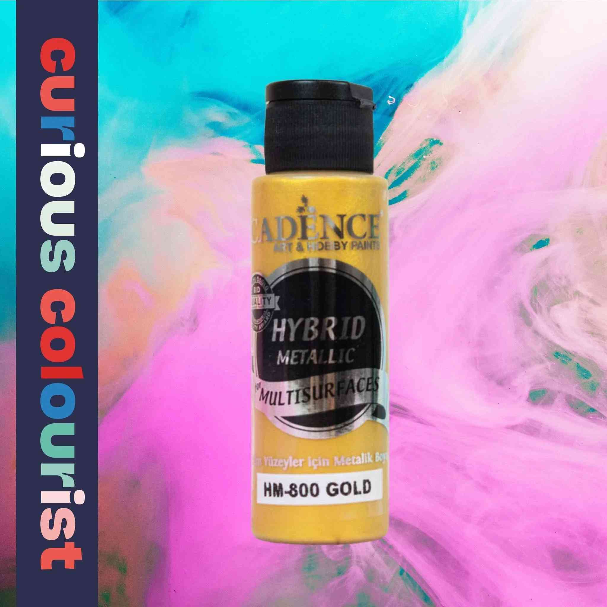 Gold Satin effect metallic paint from Cadence, use for leather craft - make your leather projects pop with the addition of metallic effects, painting on leather to add highlights and shimmer.