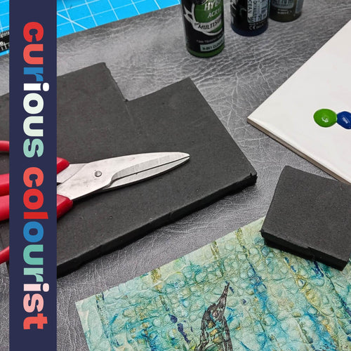 Load image into Gallery viewer, Applicator foam pad can be used with both water based and solvent dyes, stains and acrylic paints on leather and other surfaces to give an easy, even and smooth application. Cuts easily to size.
