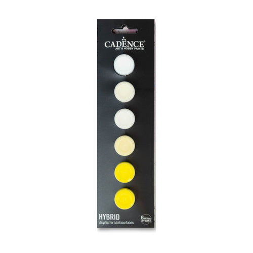 Load image into Gallery viewer, Sunny Bright Yellows and Ice White taster hybrid leather paint taster strip 
