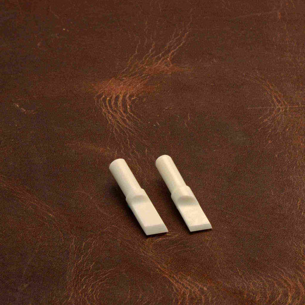 Made from hard ceramic that stays very sharp, these blades will give a professional finish and glide through the leather.