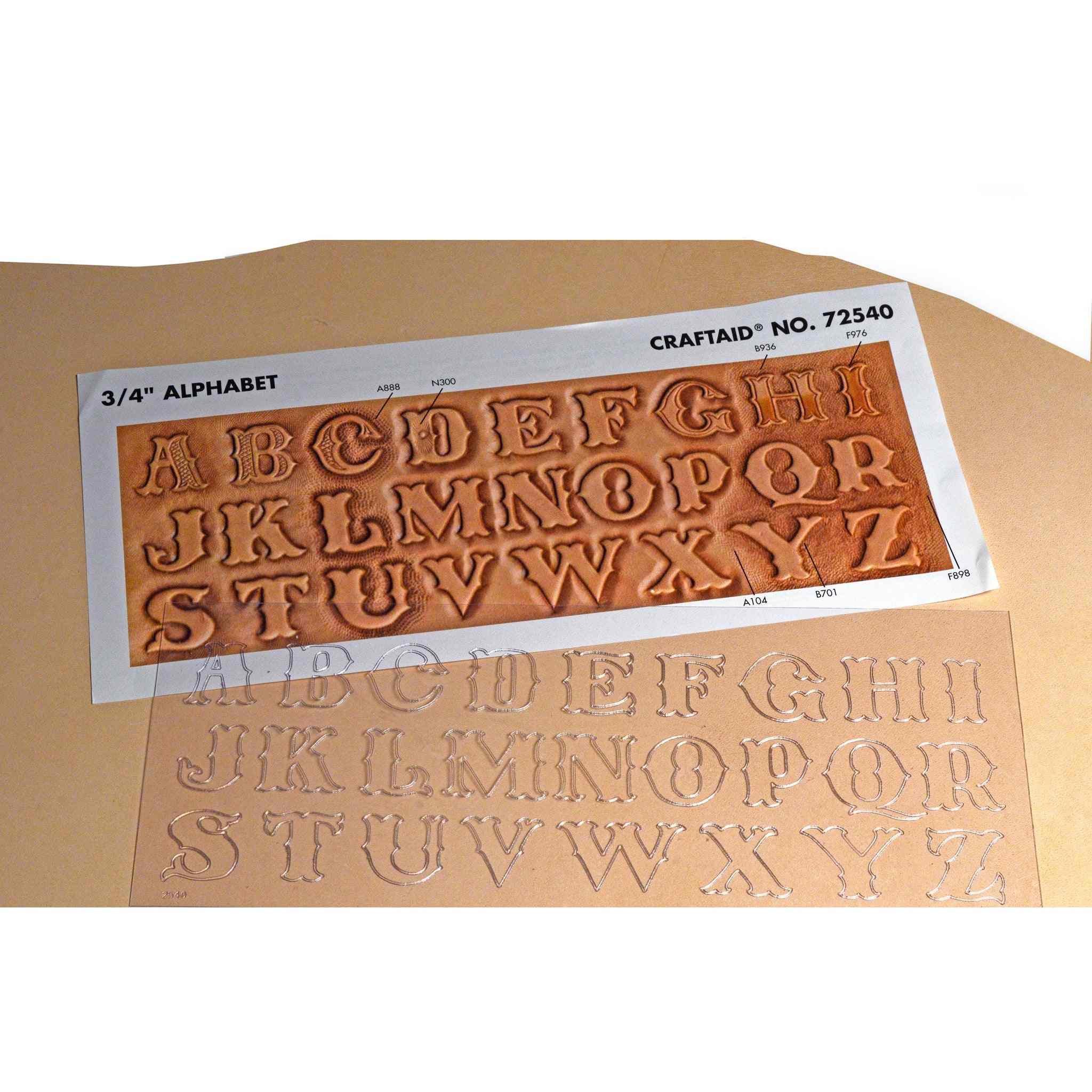 Craftaid alphabet 72540