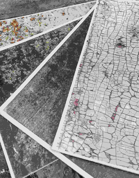 Textures printed onto A3 leather, ideal for product photography backdrops and craft use