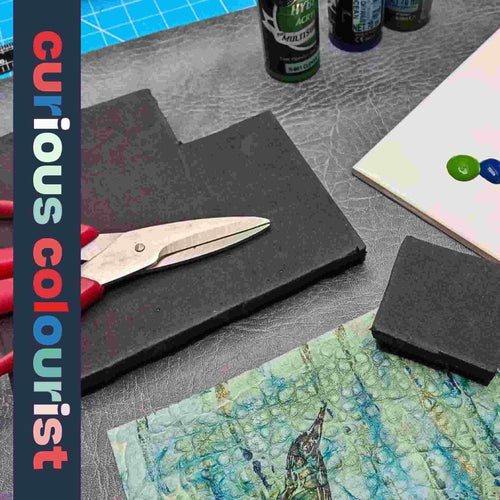 Load image into Gallery viewer, Applicator foam pad can be used with both water based and solvent dyes, stains and acrylic paints on leather and other surfaces to give an easy, even and smooth application. Cuts easily to size.
