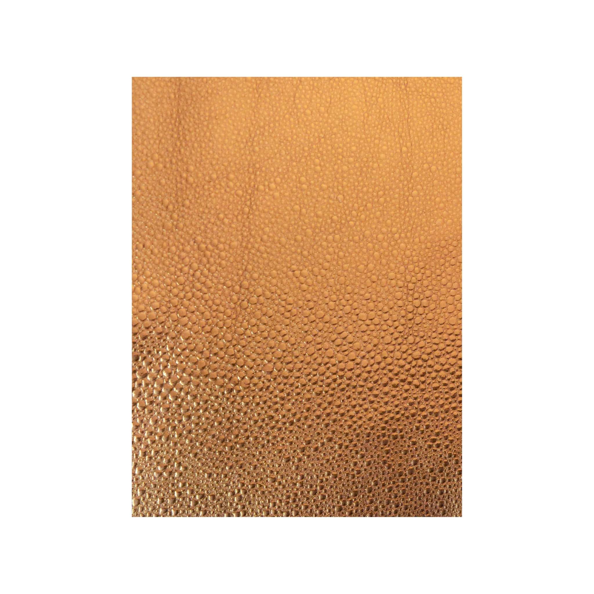 Pebble effect copper foil soft leather for sewing