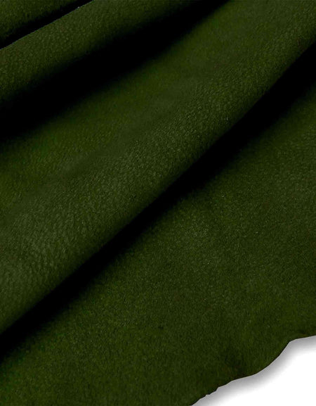 Dark Olive Lightweight Pig Suede from Identity Leathercraft