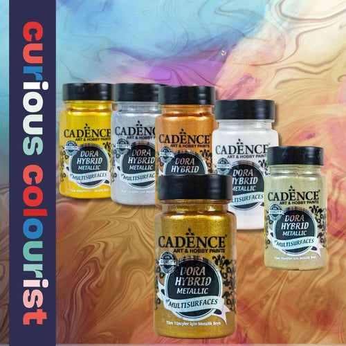 Load image into Gallery viewer, Collection bundle of 6 metallic gilt paints designed for use on leather and other material surfaces
