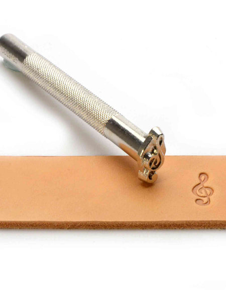 Treble Clef Embossing stamp from Identity Leathercraft