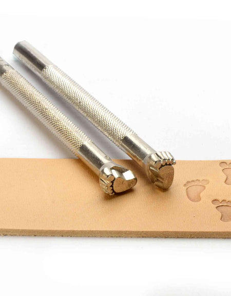Footprints Embossing Stamp from Identity Leathercraft