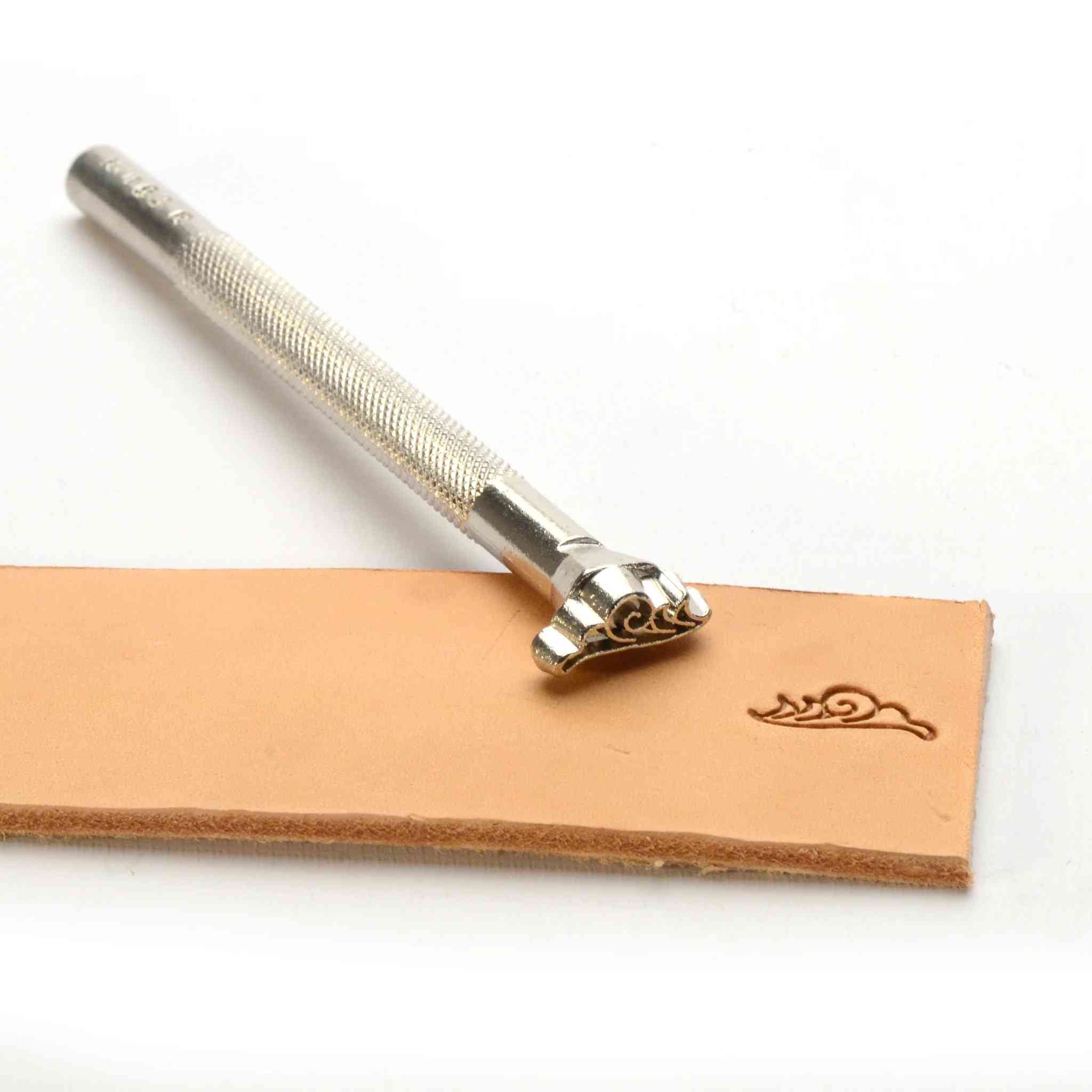 Ornate Scroll Embossing Stamp from Identity Leathercraft