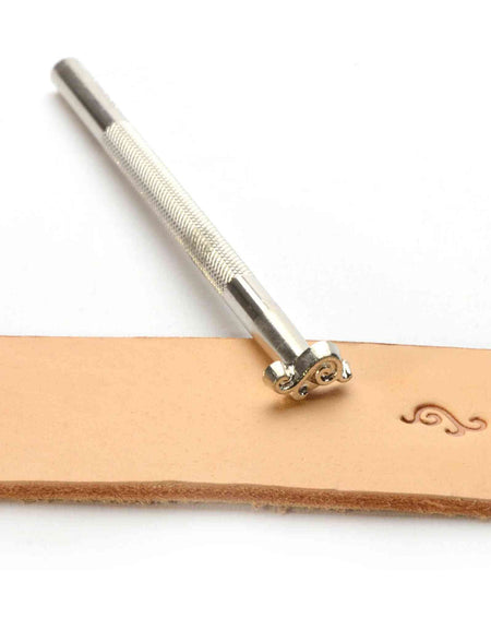 Simple Scroll Embossing Stamp from Identity Leathercraft