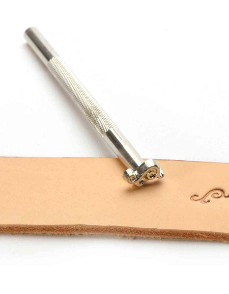 Simple Scroll Embossing Stamp from Identity Leathercraft