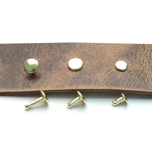 Load image into Gallery viewer, Brass Double Cap Rivets from Identity Leathercraft
