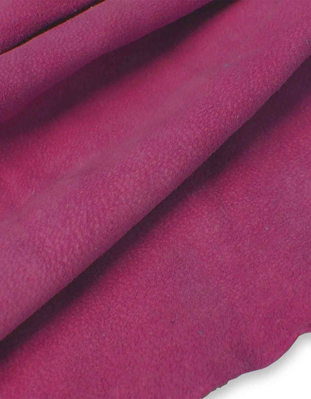 Fuschia Lightweight Pig Suede from Identity Leathercraft