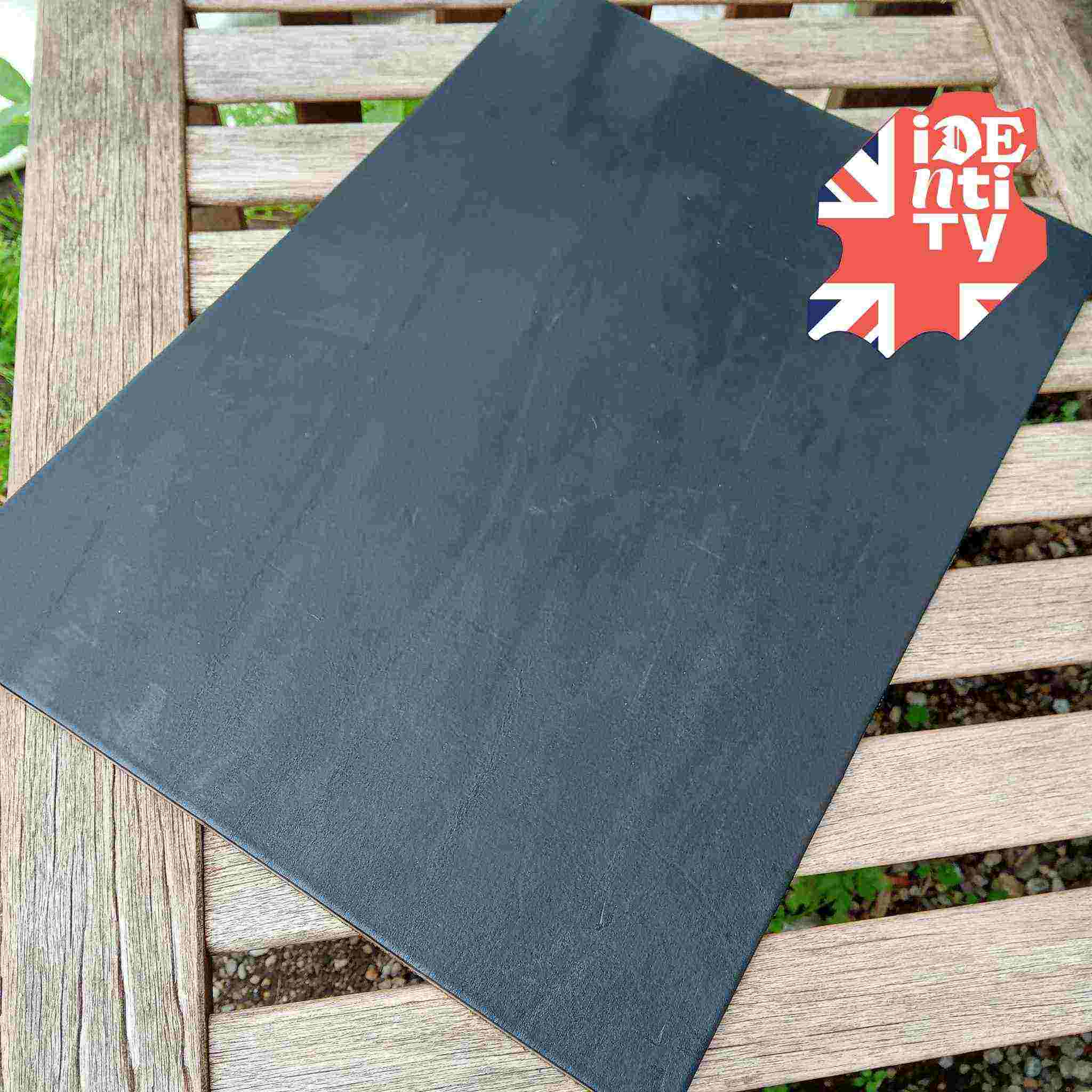 A3 - Specialist leather made with a rawhide centre, taken from the Heritage collection of leather sourced from the old Clayton's tannery in Chesterfield.  This leather is ideally suited for making knife and tool sheaths - once wet formed and dried it hardens to provide an extremely hard and tough protective casing.