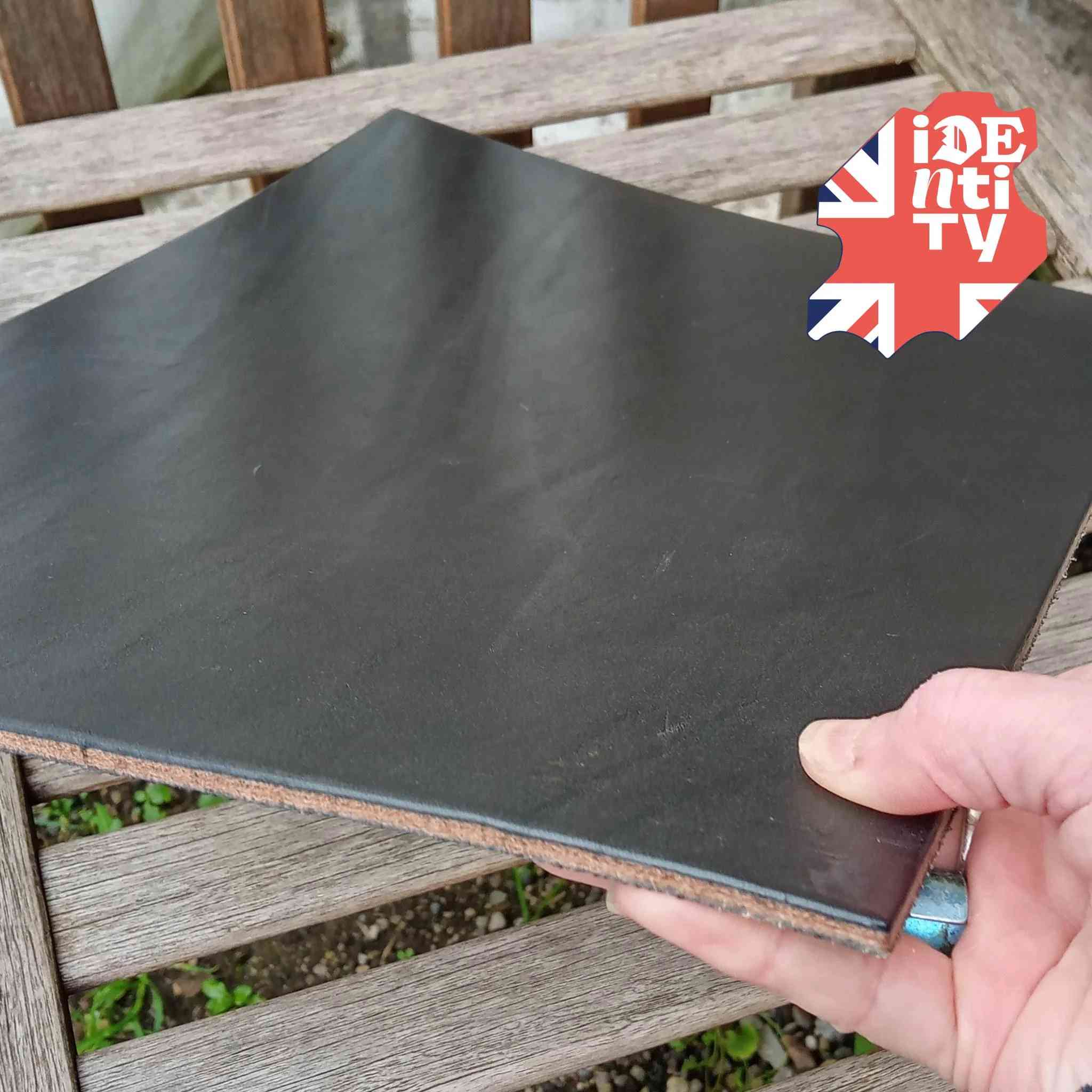 A3 - Specialist leather made with a rawhide centre, taken from the Heritage collection of leather sourced from the old Clayton's tannery in Chesterfield.  This leather is ideally suited for making knife and tool sheaths - once wet formed and dried it hardens to provide an extremely hard and tough protective casing.