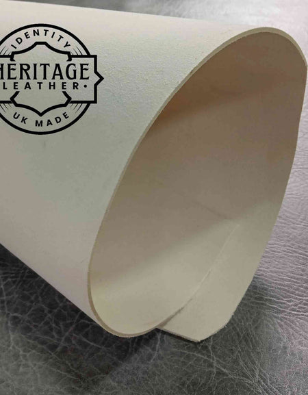 Made in the UK white alum tanned leather used for Napoleonic re-enactment, gymnastic equipment and more