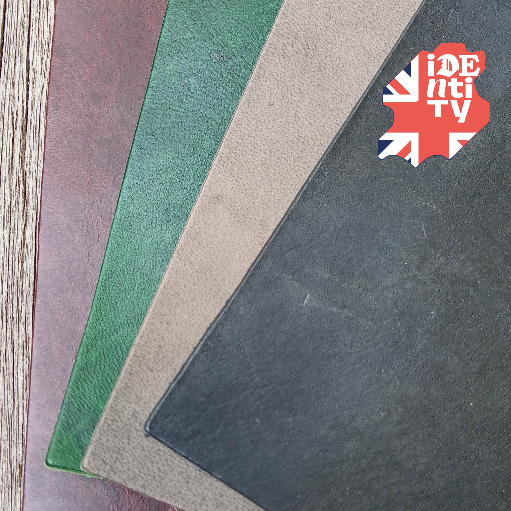Heritage A3 vegetable tanned leather cuts taken from the Heritage collection of leather sourced from the old Clayton's tannery in Chesterfield, ideal for making leather knife sheaths, book covers, wristbands, pouches