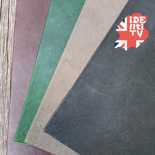 Load image into Gallery viewer, Heritage A3 vegetable tanned leather cuts taken from the Heritage collection of leather sourced from the old Clayton&#39;s tannery in Chesterfield, ideal for making leather knife sheaths, book covers, wristbands, pouches
