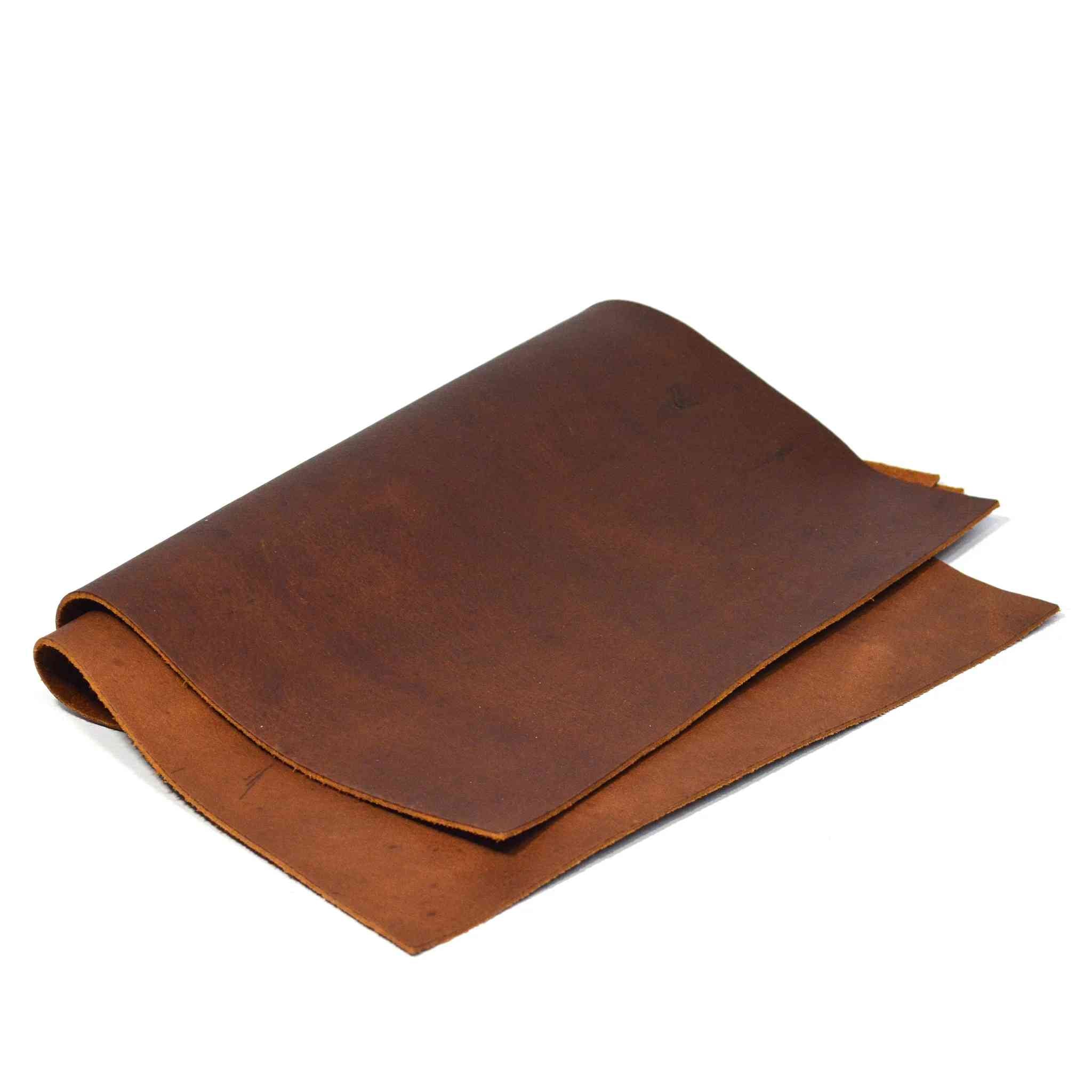 Oil tanned bullhide by Identity Leathercraft