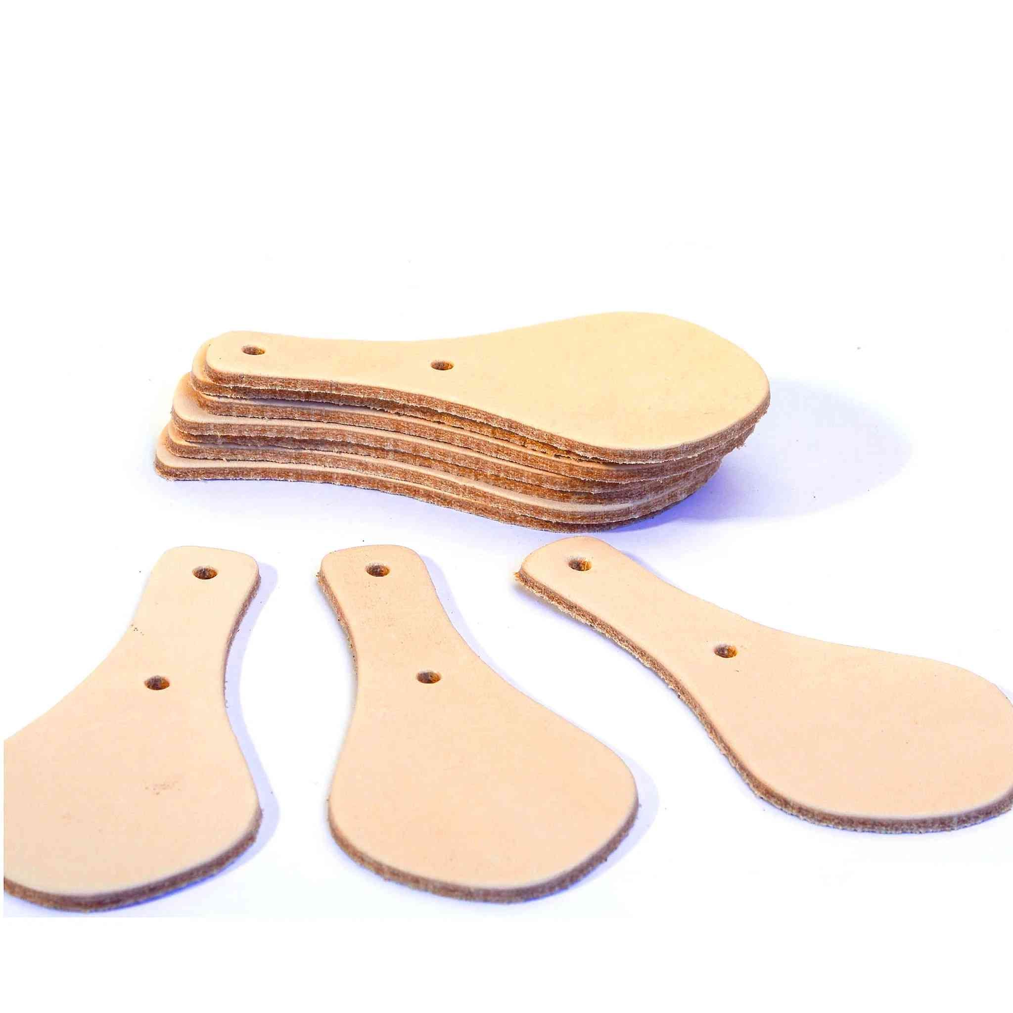 Premium Veg Tan Leather Keyring Oval from Identity Leathercraft