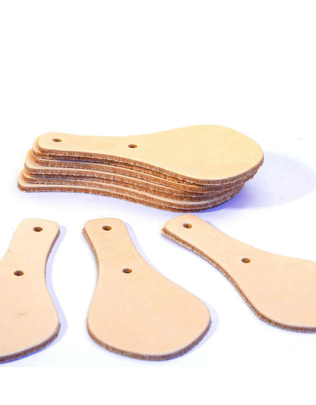 Premium Veg Tan Leather Keyring Oval from Identity Leathercraft