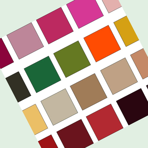 Load image into Gallery viewer, Colour reference sample card for beautiful soft lamb leather of exceptional quality that is suitable for hand or machine stitching.
