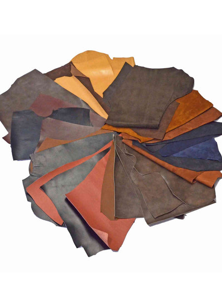 3 Kilos of Soft & Firm Calf Pieces from Identity Leathercraft
