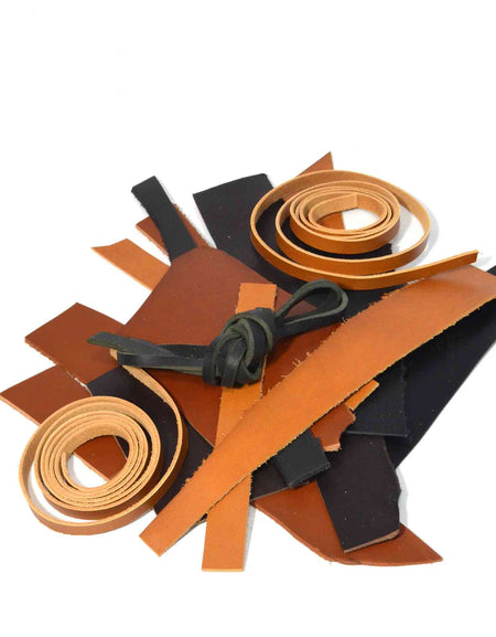 Dyed Vegetable Tanned Pieces from Identity Leathercraft