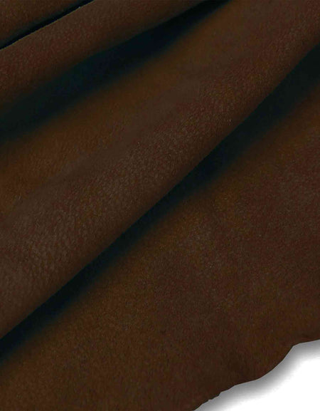Dark Brown Lightweight Pig Suede from Identity Leathercraft
