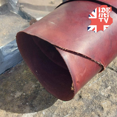 Load image into Gallery viewer, Leather coloured by traditional simple dye methods, with a mellow look and feel suitable for most leathercraft projects.

