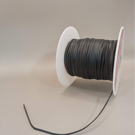 Black Kangaroo Leather lace sold by the metre - super strong premium quality, genuine leather, for braiding, whip stitch, falconry.