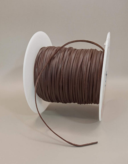 Brown Kangaroo Leather lace sold by the metre - super strong premium quality, genuine leather, for braiding, whip stitch, falconry.