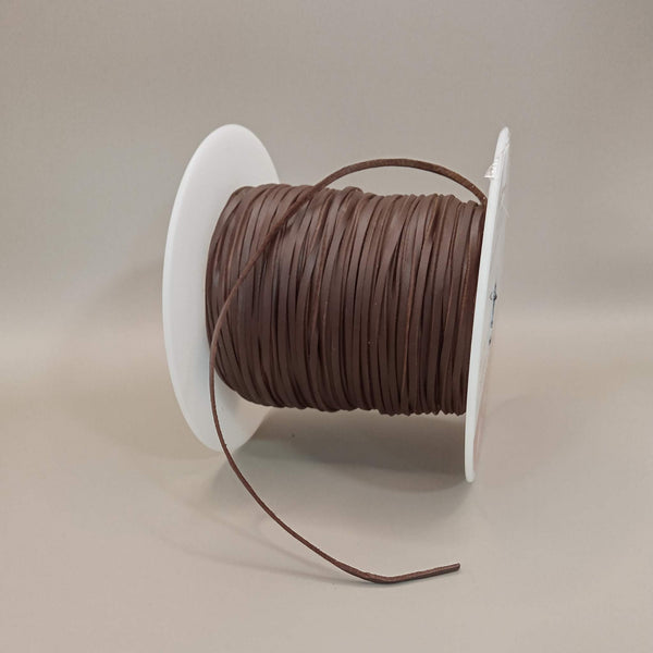 Brown Kangaroo Leather lace sold by the metre - super strong premium quality, genuine leather, for braiding, whip stitch, falconry.