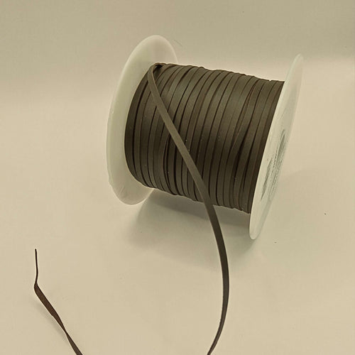 Load image into Gallery viewer, Dark Brown Kangaroo Leather lace sold by the metre - super strong premium quality, genuine leather, for braiding, whip stitch, falconry.
