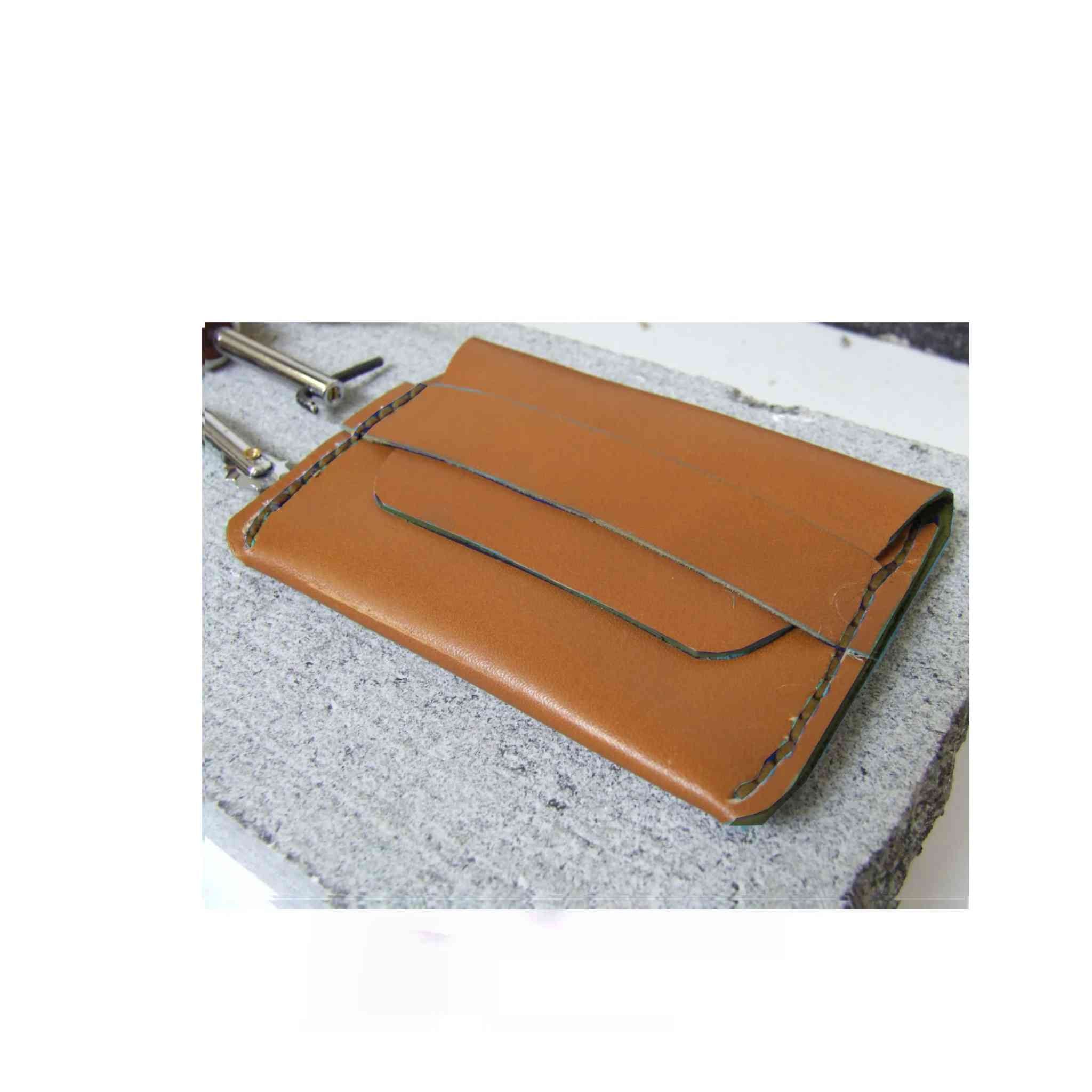 Tan Card Case Kit from Identity Leathercraft