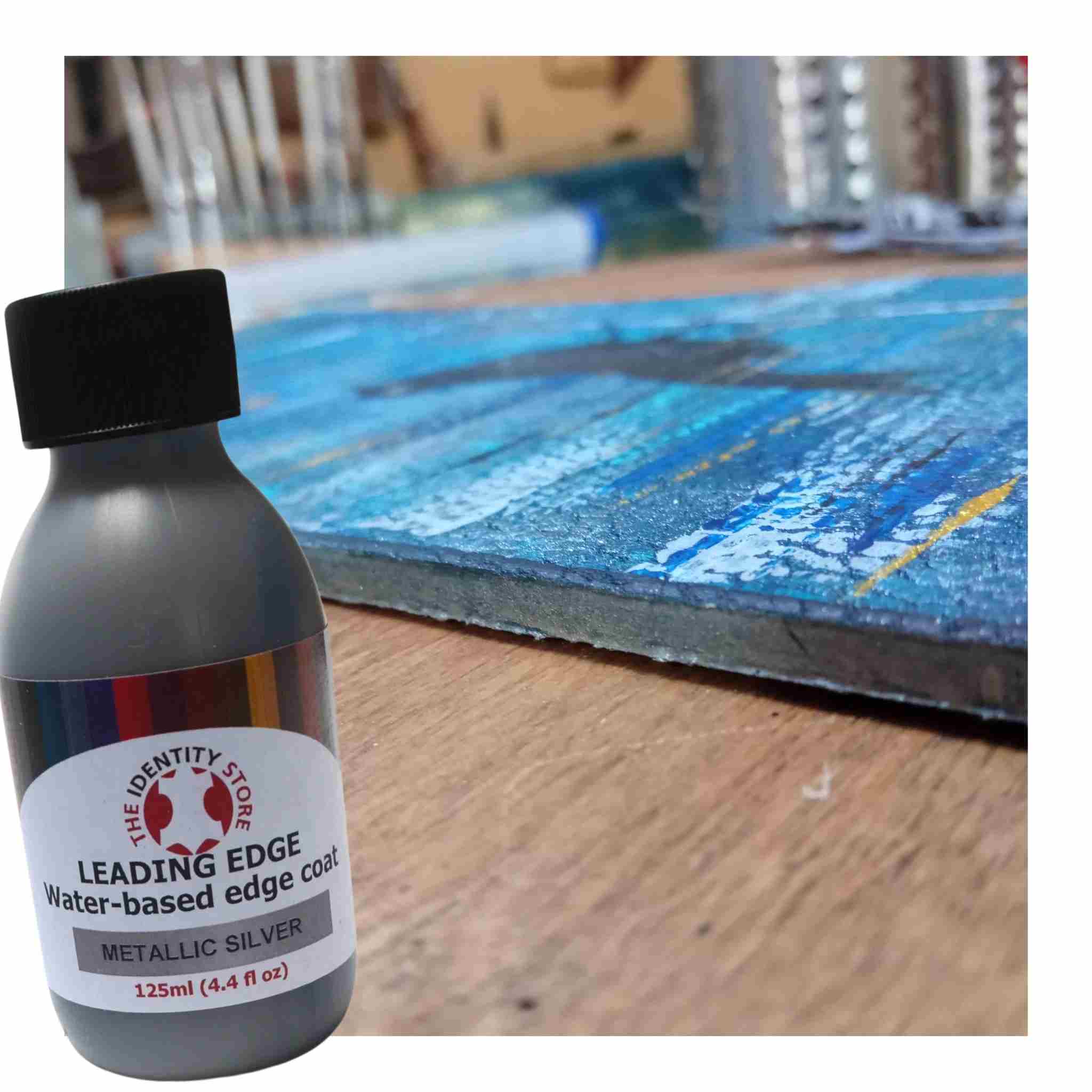 Add a touch of shimmer to your leathercraft projects with our Leading Edge Metallic Edge Paints 