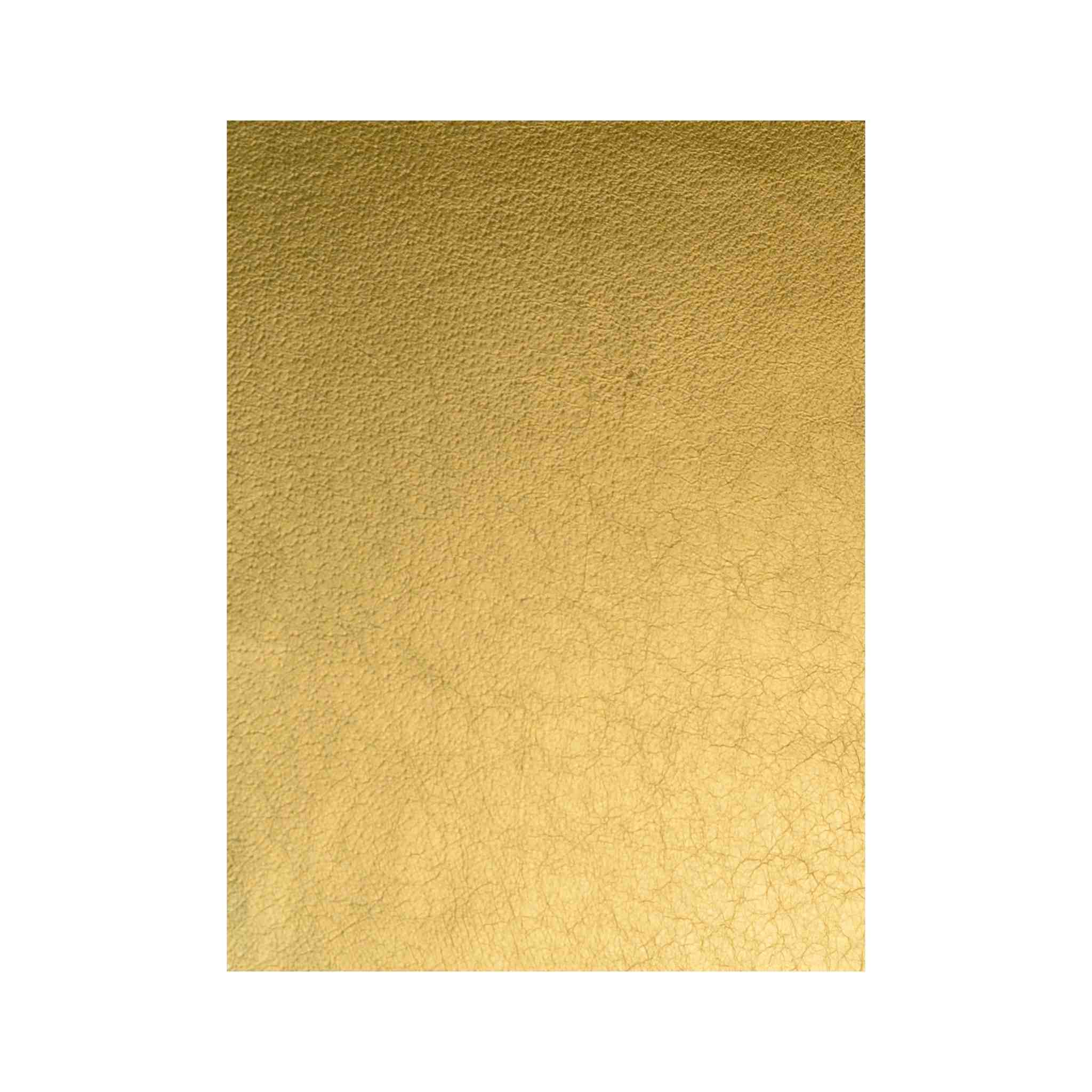 Texture Swatch - gold metallic shimmer foil soft leather that can be machine sewn