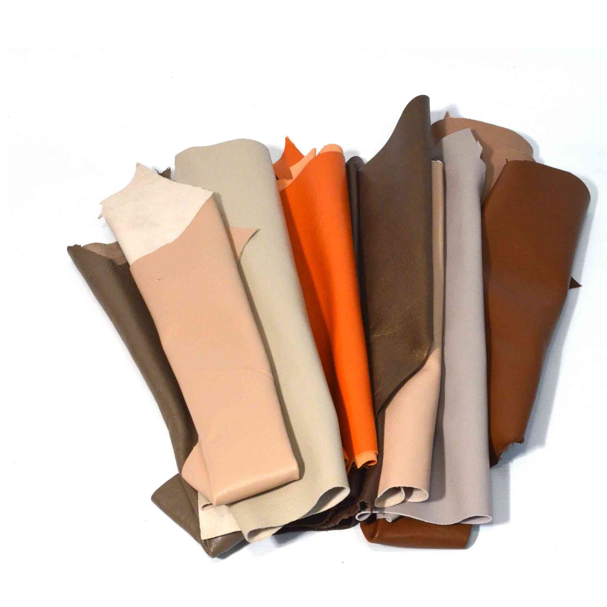 Bundle of Fine Sheepskin Leather - Neutrals from Identity Leathercraft