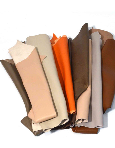 Bundle of Fine Sheepskin Leather - Neutrals from Identity Leathercraft