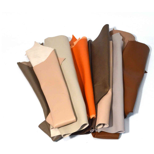 Load image into Gallery viewer, Bundle of Fine Sheepskin Leather - Neutrals from Identity Leathercraft
