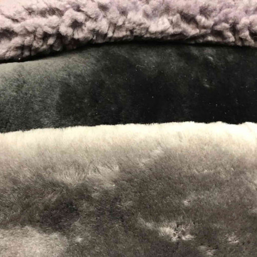 Load image into Gallery viewer, Medium pile luxury sheepskin in greys from Identity Leathercraft
