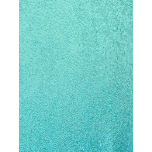 Load image into Gallery viewer, Aquamarine Metallic Foil Leather
