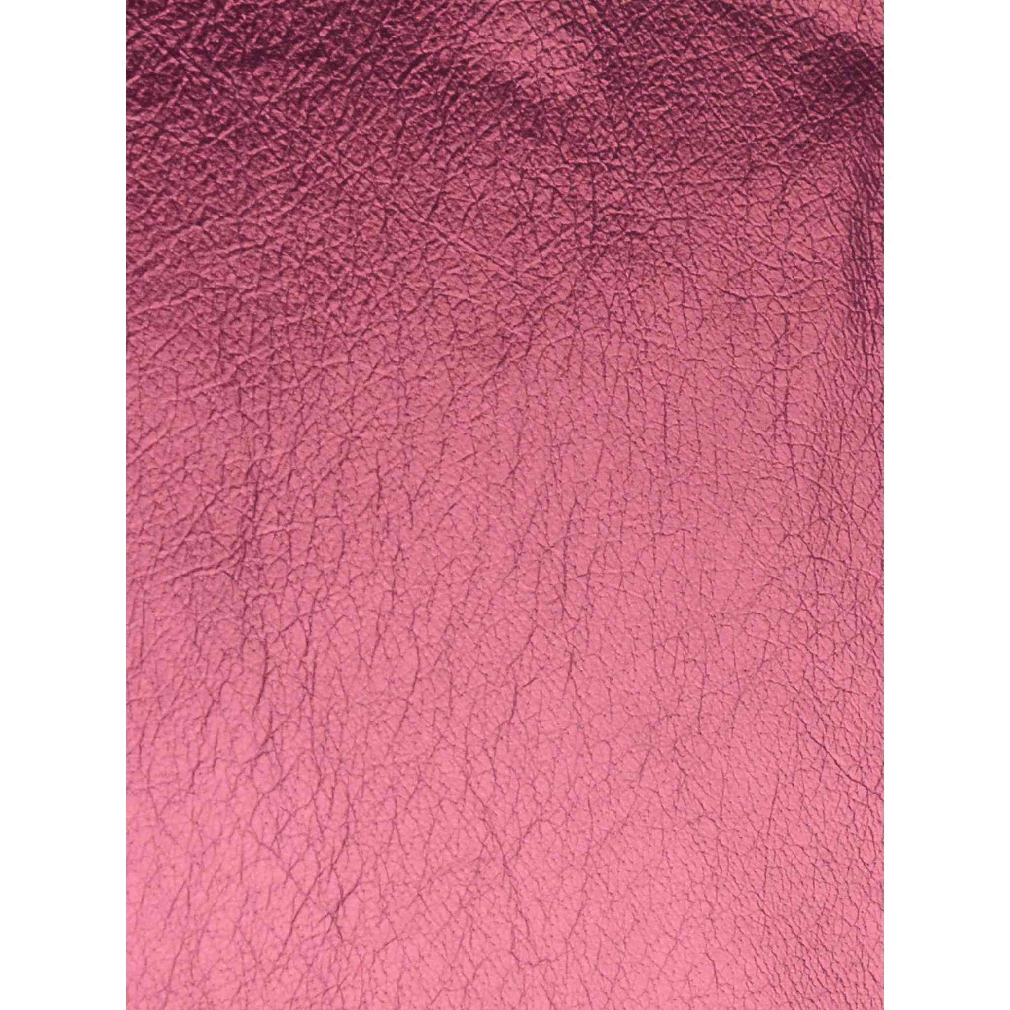 Bubblegum Pink Metallic Foil Leather