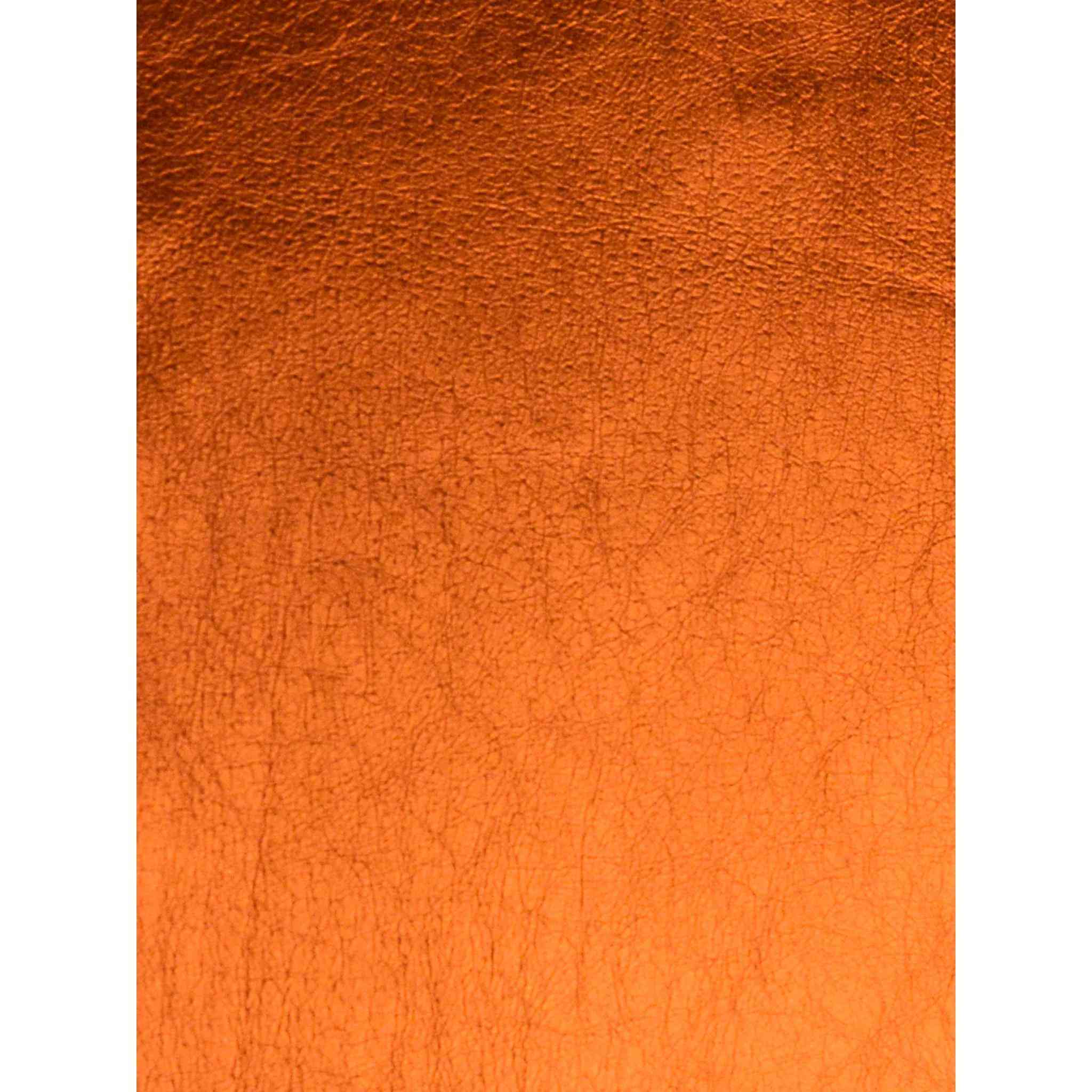 Orange Metallic Foil Leather from Identity Leathercraft